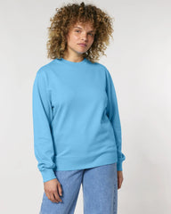 Bluza unisex z bawełny organicznej Stanley/Stella Changer z nadrukiem - Błękit wody