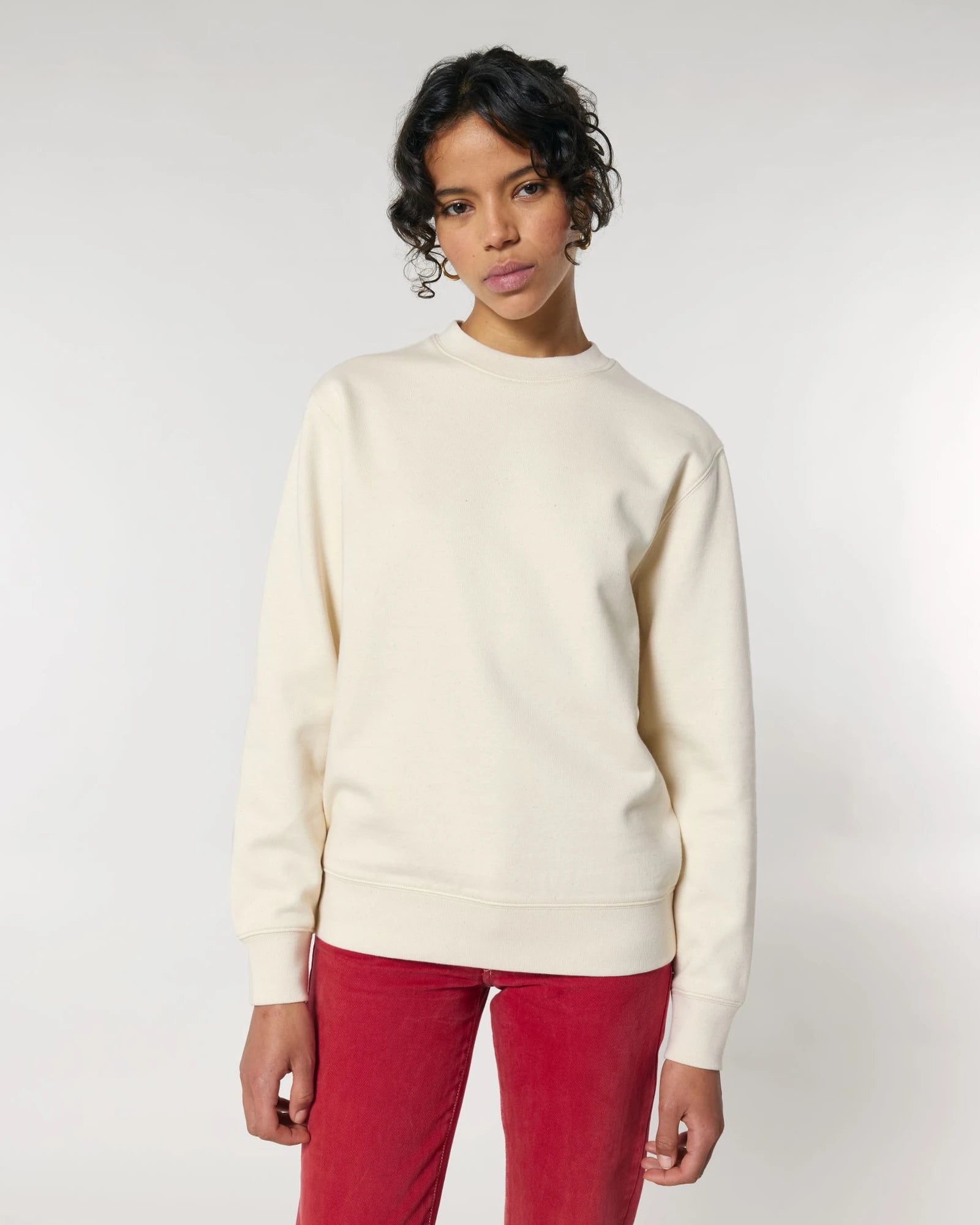 Bluza unisex z bawełny organicznej Stanley/Stella Changer z nadrukiem - Naturalny surowy