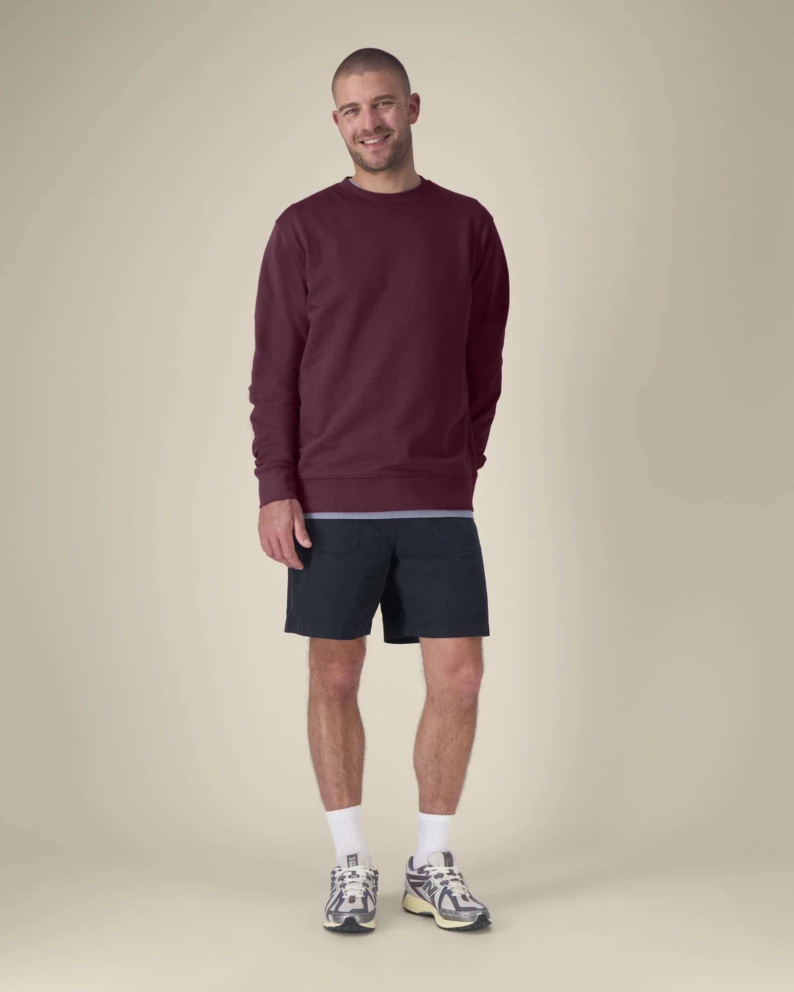 Bluza unisex z bawełny organicznej Stanley/Stella Changer z nadrukiem - Głęboka śliwka