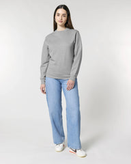 Bluza unisex z bawełny organicznej Stanley/Stella Changer z nadrukiem - Szary melanż