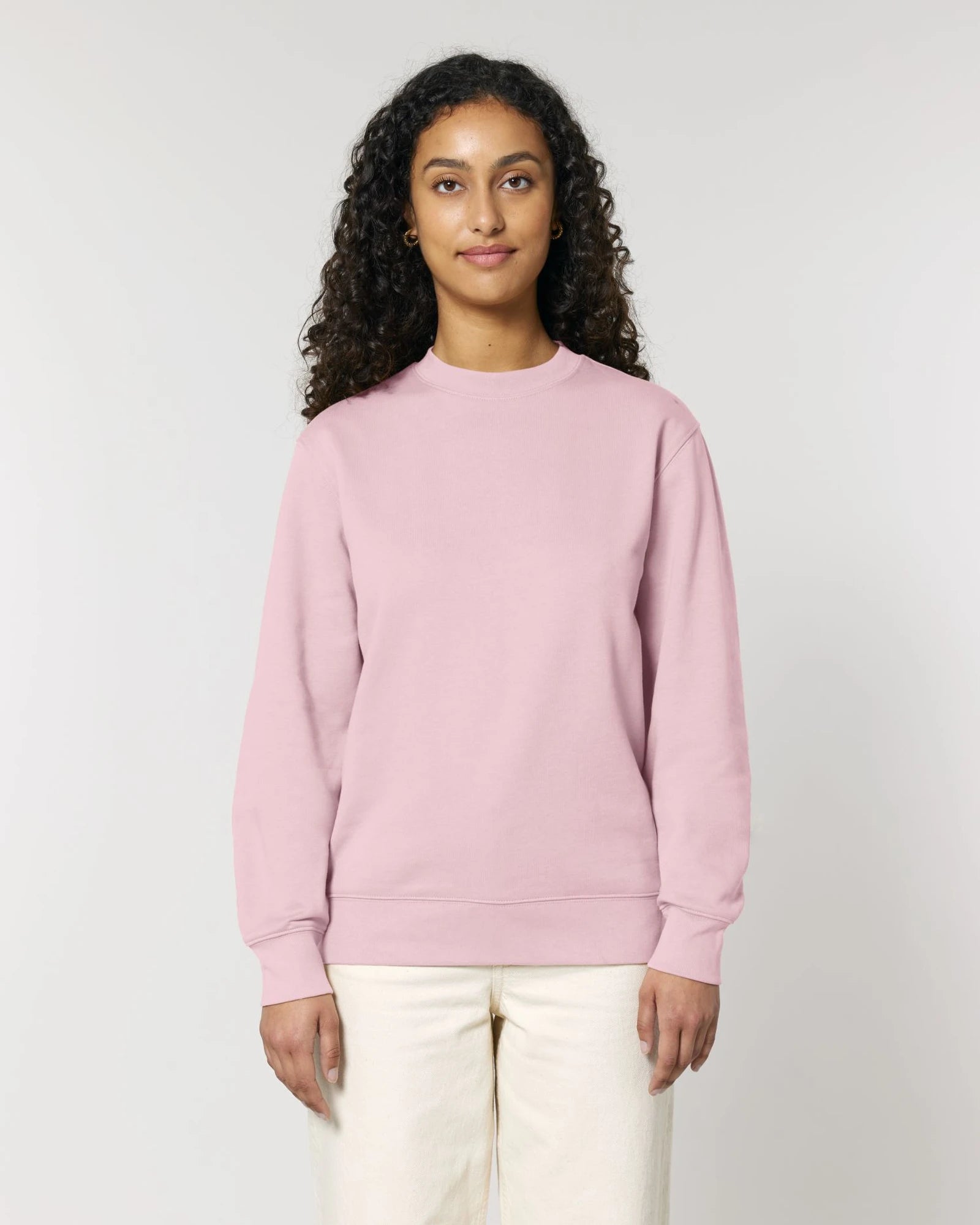 Bluza unisex z bawełny organicznej Stanley/Stella Changer z nadrukiem - Bawełniany róż