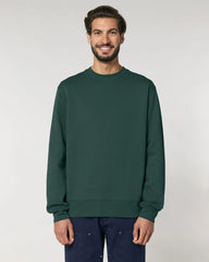 Bluza unisex z bawełny organicznej Stanley/Stella Changer z nadrukiem - Szkliwiona zieleń