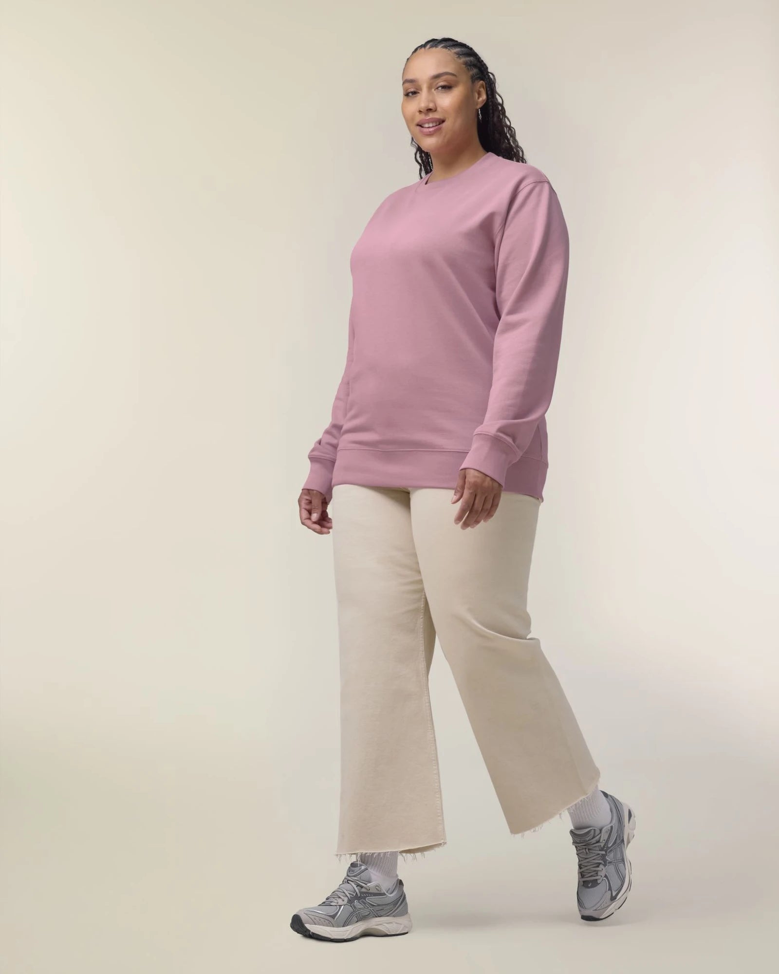 Bluza unisex z bawełny organicznej Stanley/Stella Changer z nadrukiem - Liliowy Sen