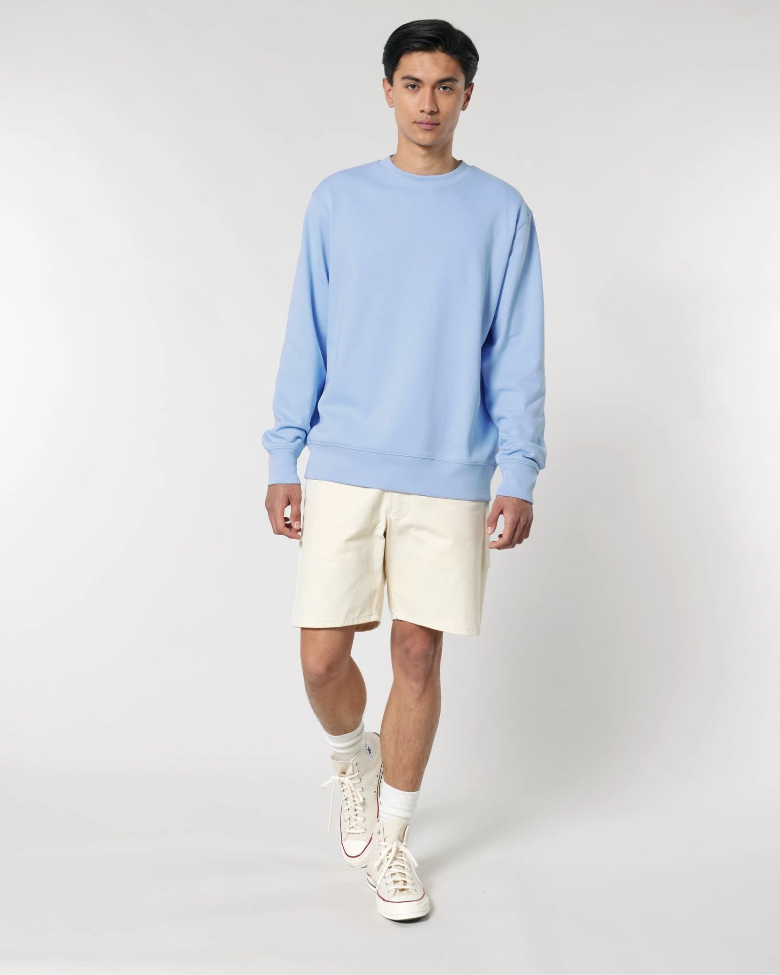 Bluza unisex z bawełny organicznej Stanley/Stella Changer z nadrukiem - Blue Soul