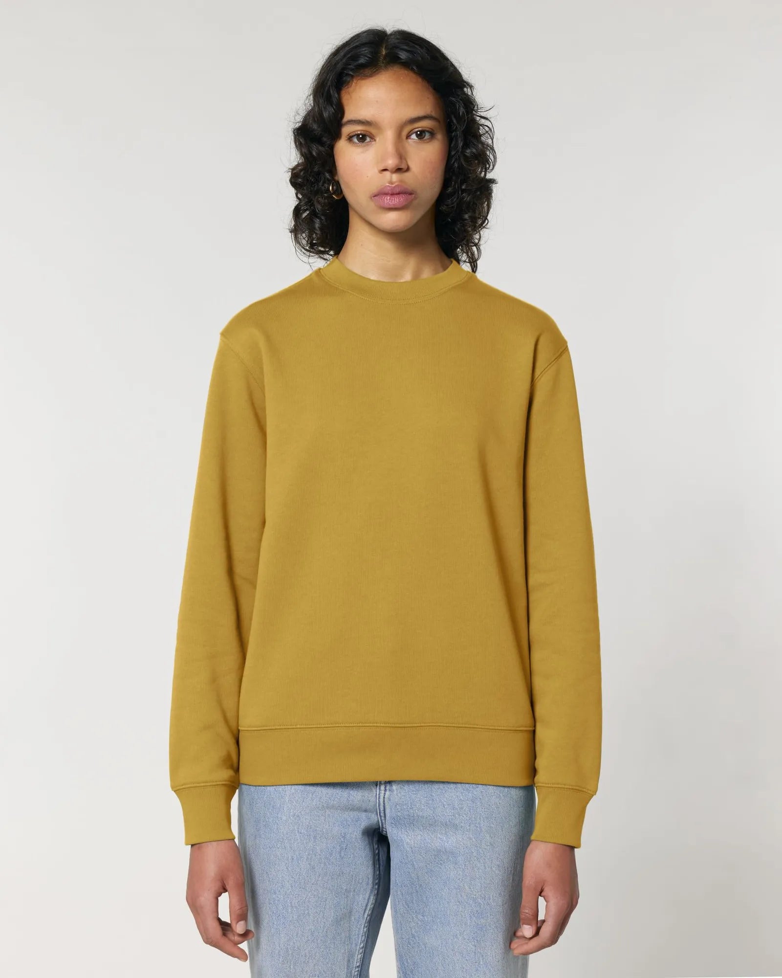 Bluza unisex z bawełny organicznej Stanley/Stella Changer z nadrukiem - Ochra