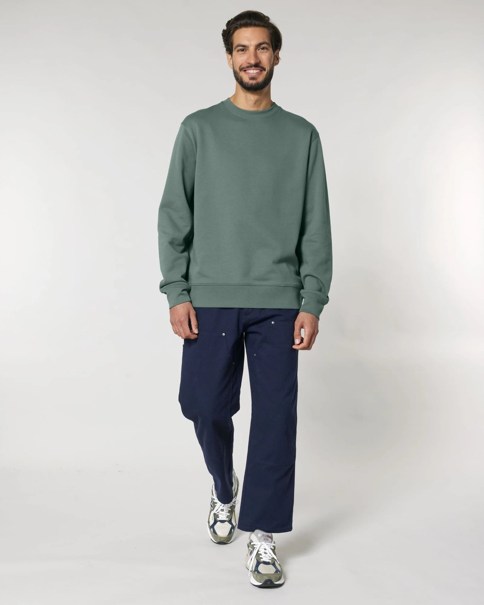 Bluza unisex z bawełny organicznej Stanley/Stella Changer z nadrukiem - Zielona zatoka