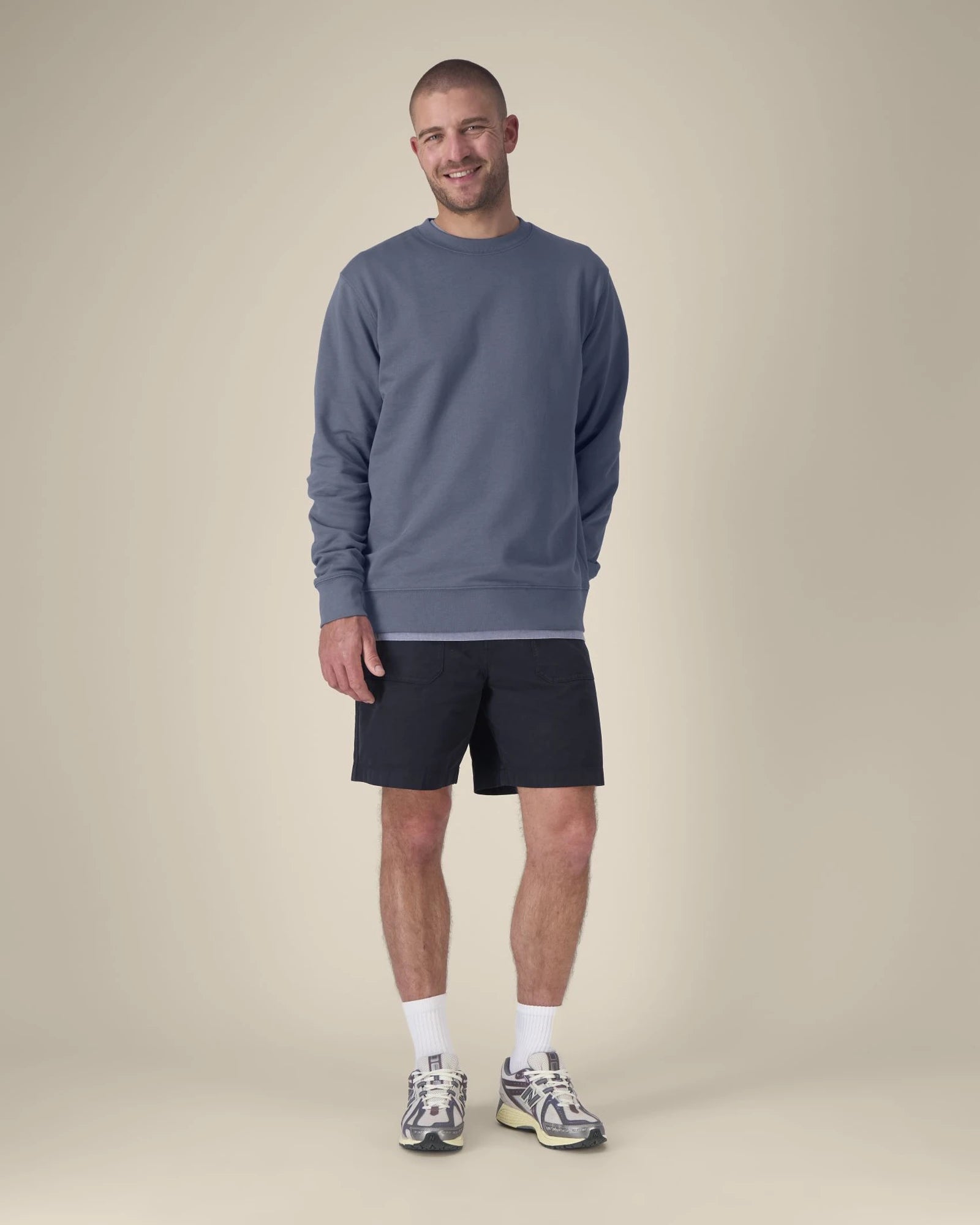 Bluza unisex z bawełny organicznej Stanley/Stella Changer z nadrukiem - Niebiesko-szary