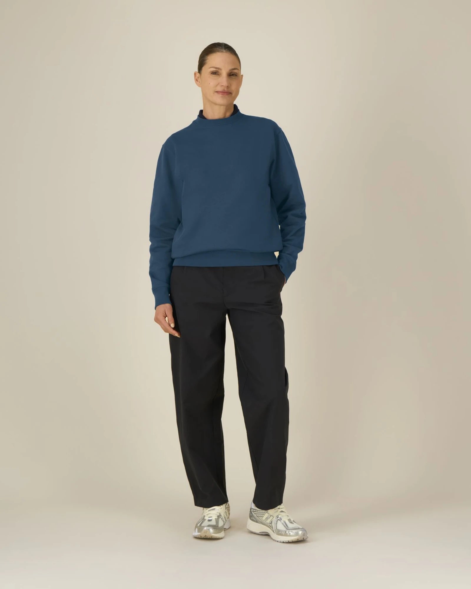 Bluza unisex z bawełny organicznej Stanley/Stella Changer z nadrukiem - Głęboki morski