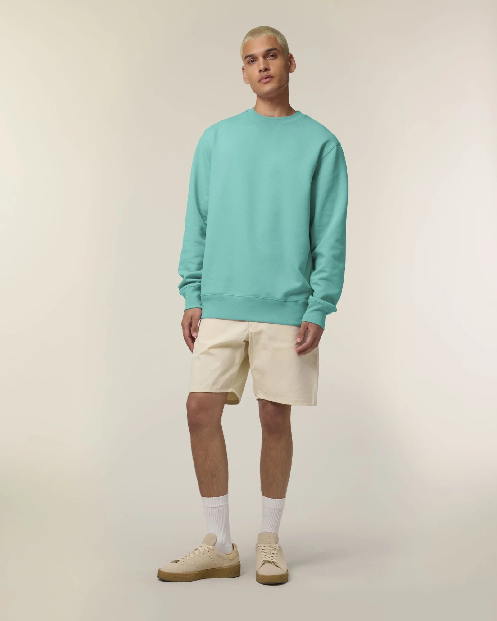 Bluza unisex z bawełny organicznej Stanley/Stella Changer z nadrukiem - Niebieski basenowy