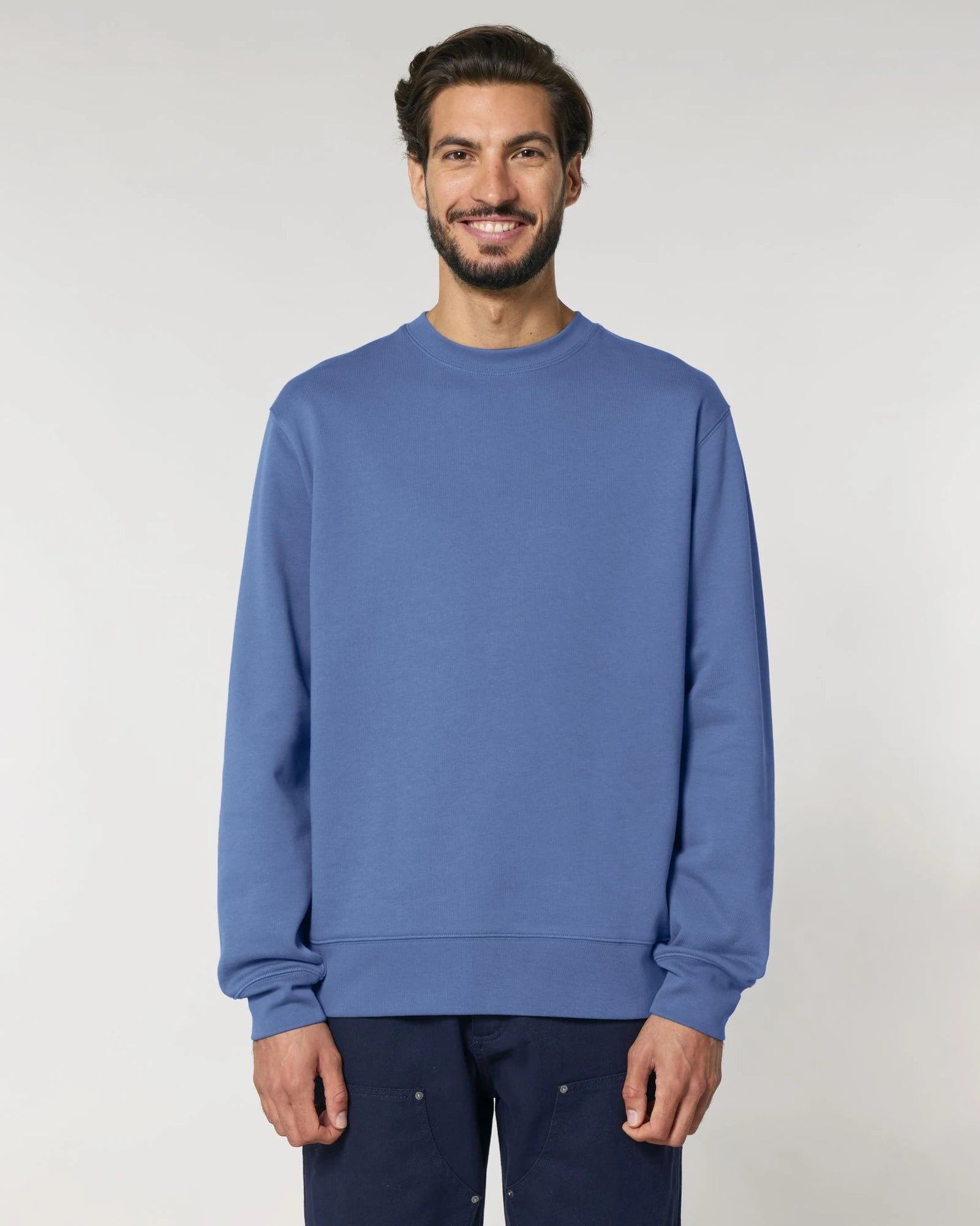 Bluza unisex z bawełny organicznej Stanley/Stella Changer z nadrukiem - Jasny niebieski