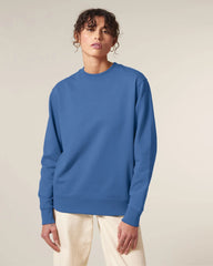 Bluza unisex z bawełny organicznej Stanley/Stella Changer z nadrukiem - Stonowany niebieski