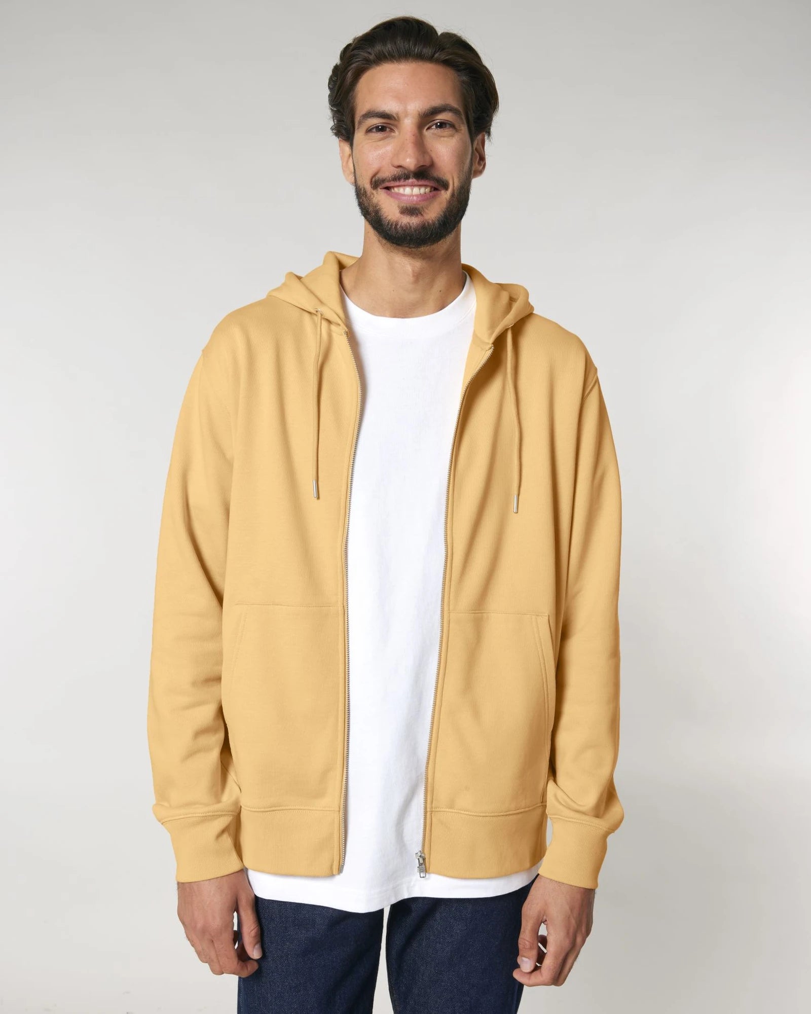 Bluza z kapturem rozpinana z bawełny organicznej Cultivator 2.0 z nadrukiem - Nispero