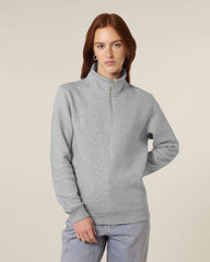Bluza unisex z bawełny organicznej Stanley/Stella Trucker 2.0 z nadrukiem - Szary melanż