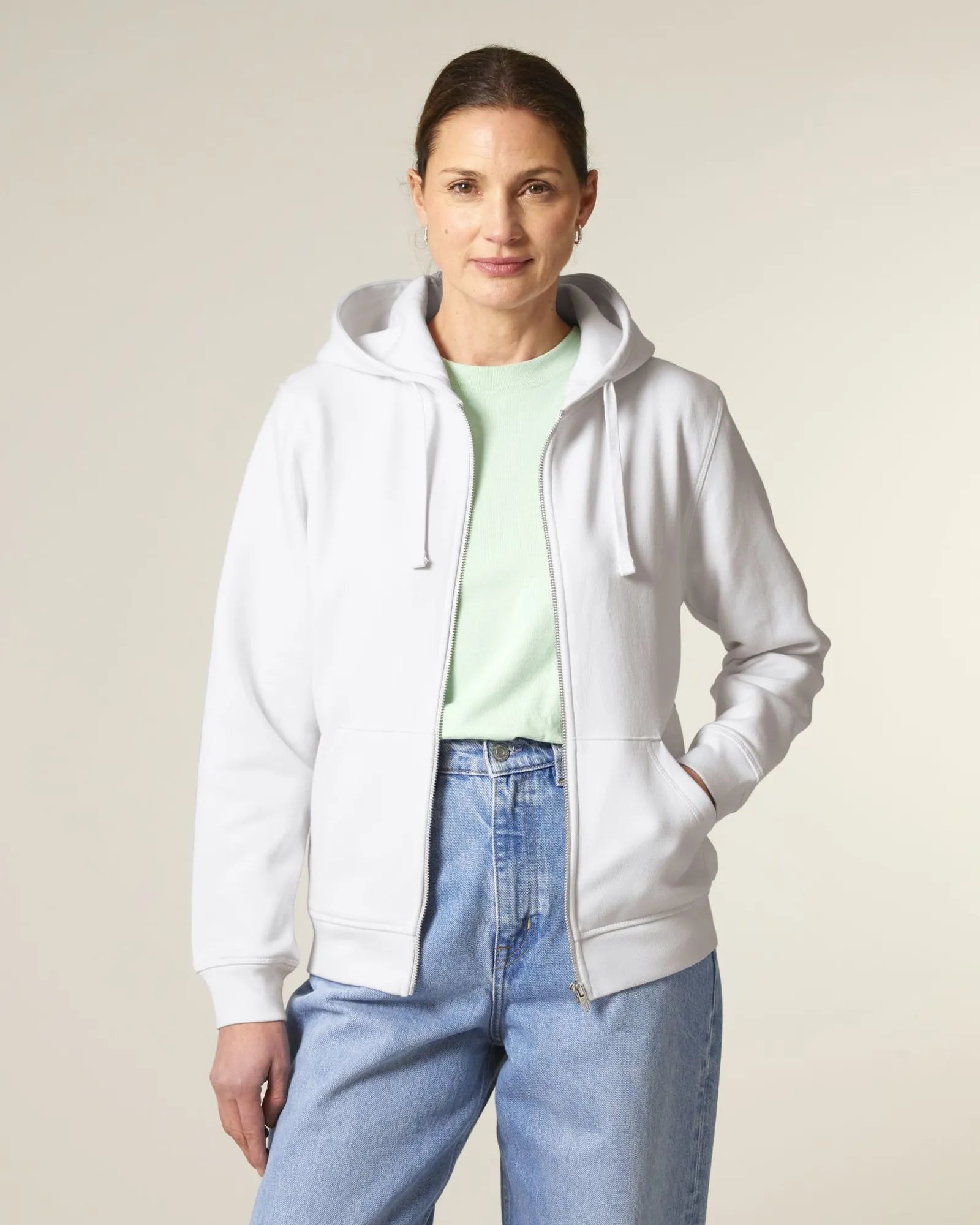 Bluza z kapturem rozpinana unisex Stanley/Stella Mixer z nadrukiem - 5