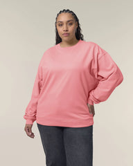 Bluza unisex oversize z bawełny organicznej Stanley/Stella Radder 2.0 z nadrukiem - Radosny róż