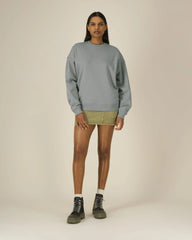Bluza unisex oversize z bawełny organicznej Stanley/Stella Radder 2.0 z nadrukiem - Mglisty szary