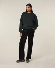 Bluza unisex oversize z bawełny organicznej Stanley/Stella Radder 2.0 z nadrukiem - Czarny