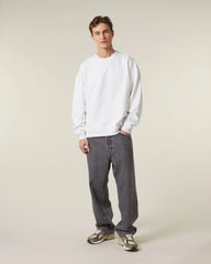 Bluza unisex oversize z bawełny organicznej Stanley/Stella Radder 2.0 z nadrukiem - Biały