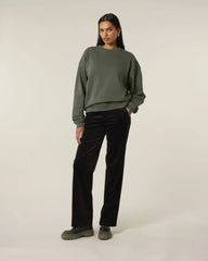 Bluza unisex oversize z bawełny organicznej Stanley/Stella Radder 2.0 z nadrukiem - Khaki