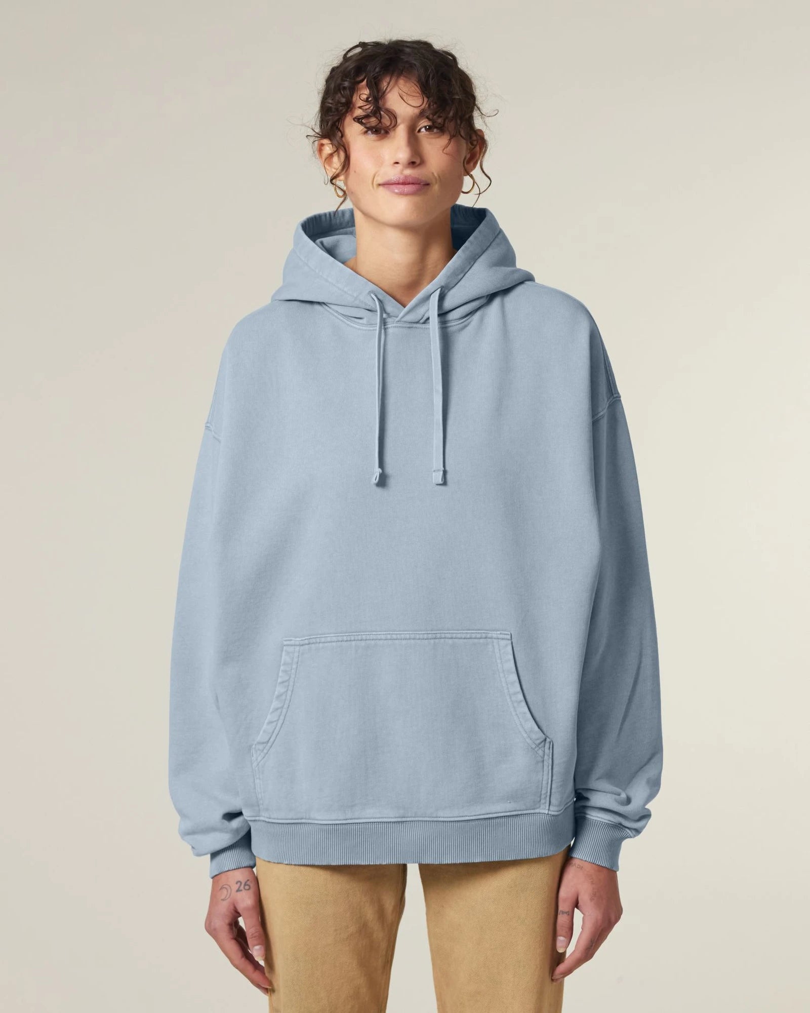 Bluza z kapturem oversize z bawełny organicznej Stanley/Stella Slammer z nadrukiem - 17