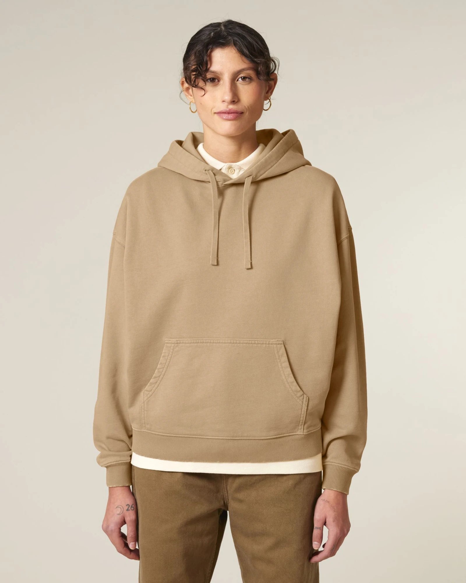 Bluza z kapturem oversize z bawełny organicznej Stanley/Stella Slammer z nadrukiem - 20
