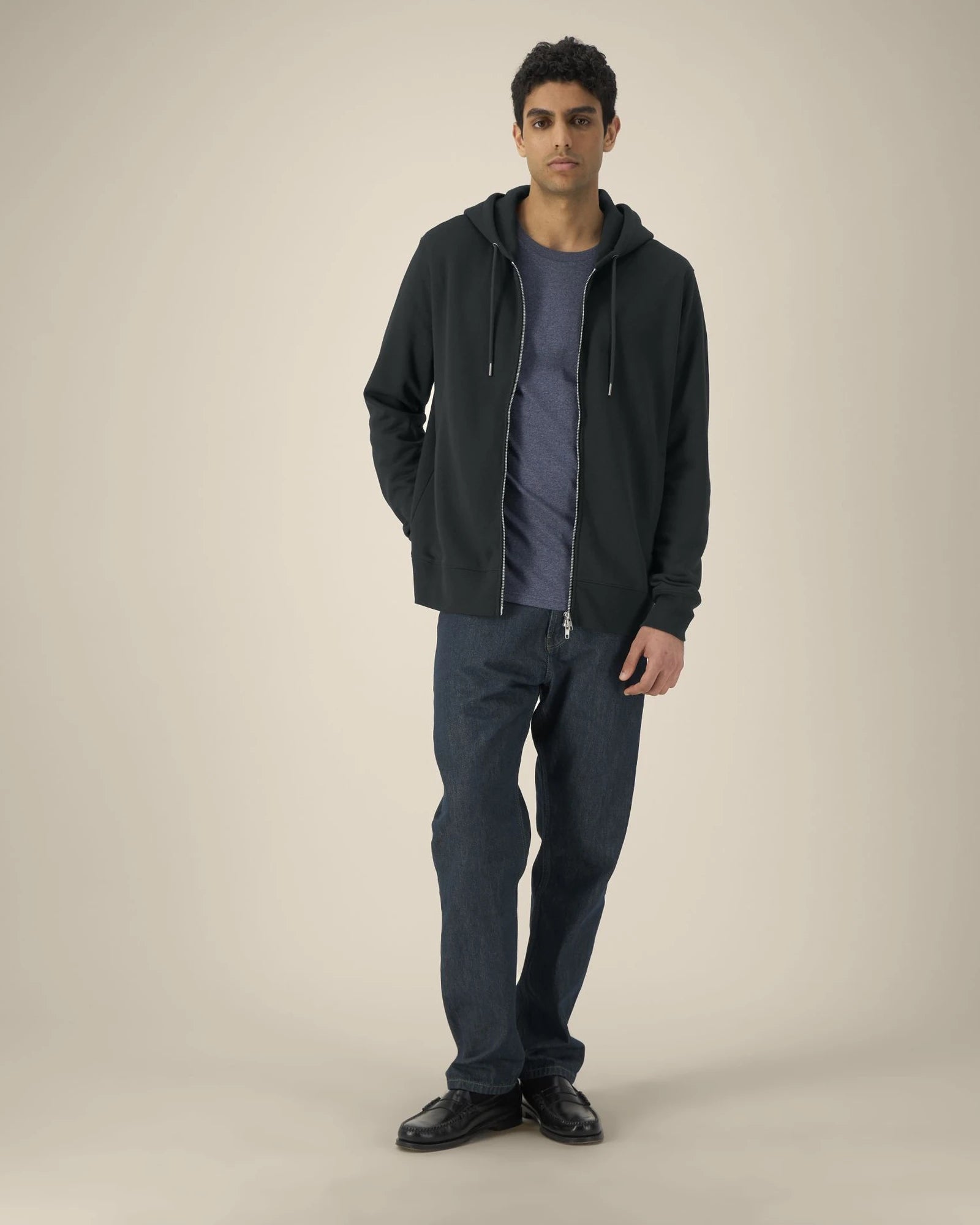 Bluza z kapturem rozpinana z bawełny organicznej Astor z nadrukiem - 2