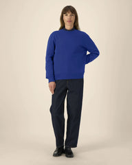 Bluza unisex z bawełny z recyklingu Stanley/Stella z nadrukiem - Roboczy niebieski