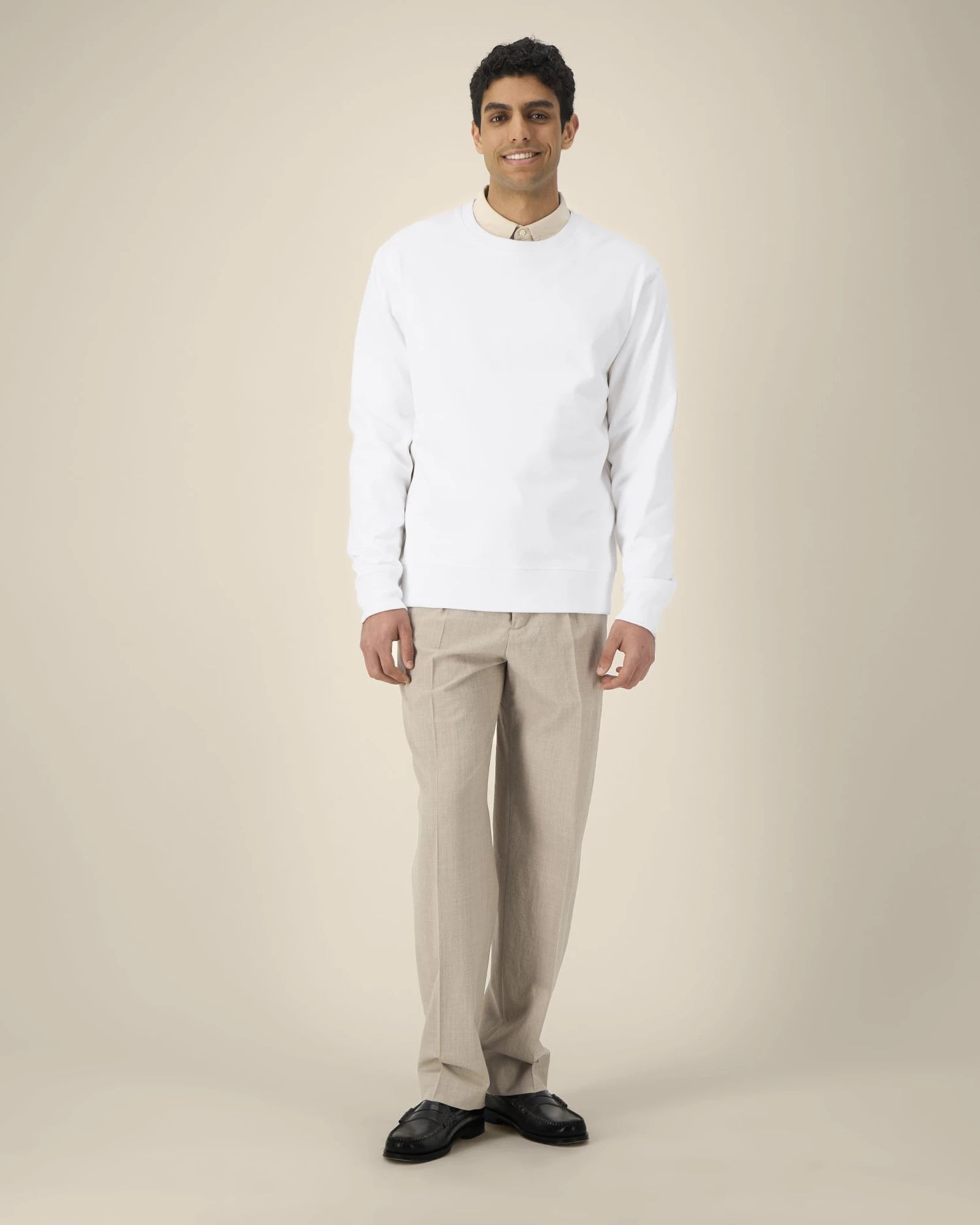 Bluza unisex z bawełny z recyklingu Stanley/Stella z nadrukiem - Biały
