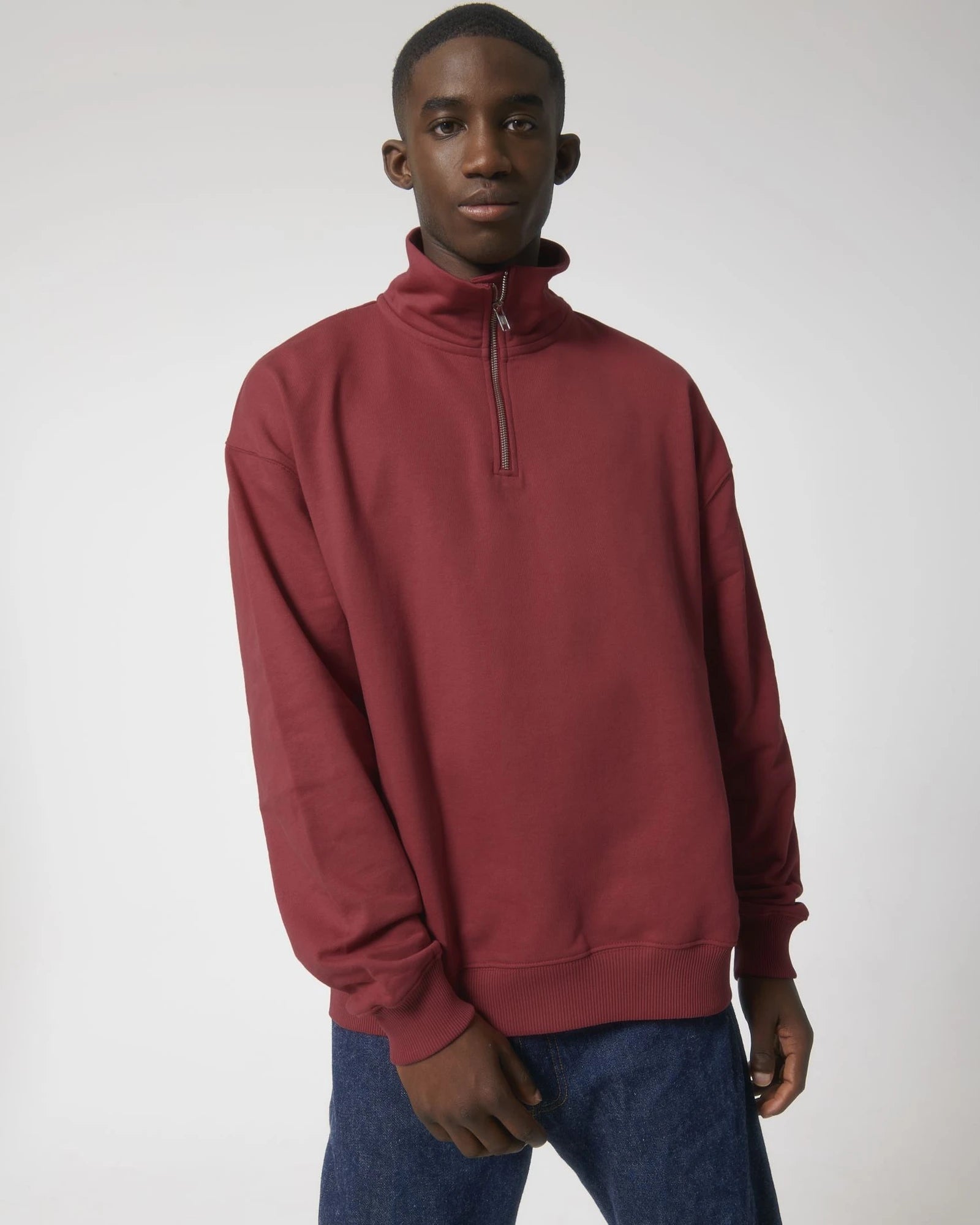Bluza unisex z bawełny organicznej Stanley/Stella Miller z nadrukiem - Red Earth