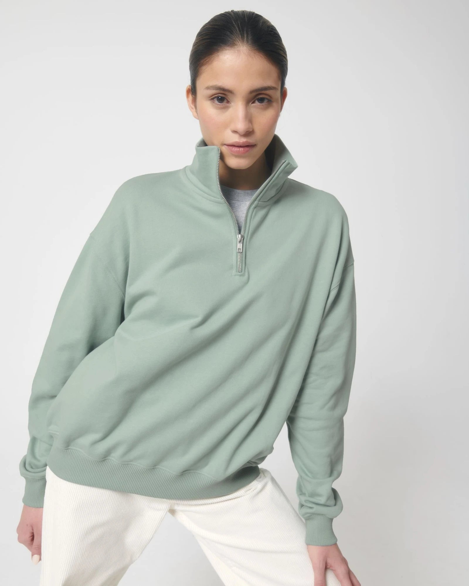 Bluza unisex z bawełny organicznej Stanley/Stella Miller z nadrukiem - Aloes