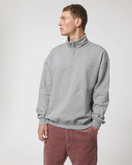 Bluza unisex z bawełny organicznej Stanley/Stella Miller z nadrukiem - Szary melanż