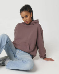 Bluza z kapturem unisex z bawełny organicznej Stanley/Stella Cooper z nadrukiem - Kaffa Coffee