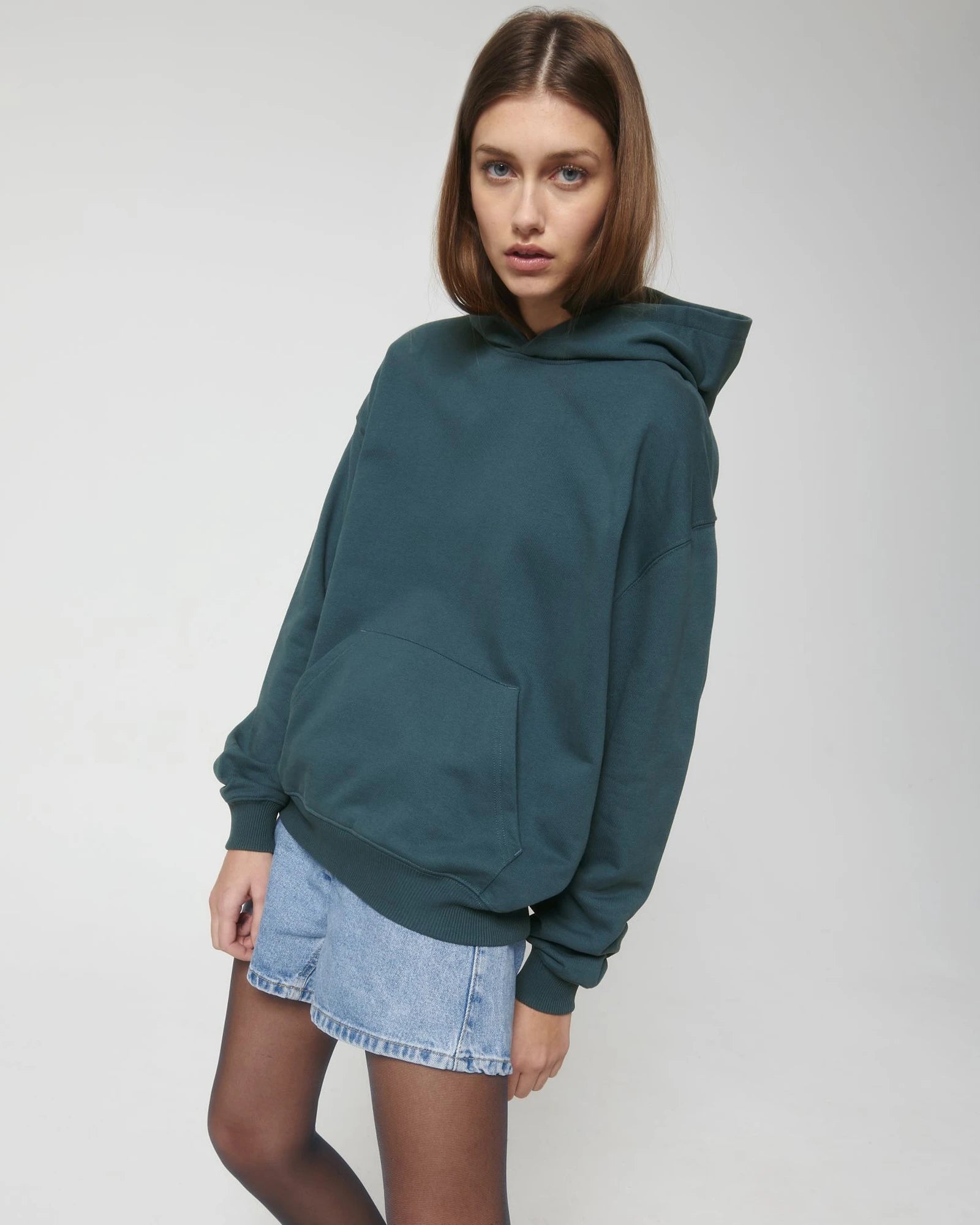 Bluza z kapturem unisex z bawełny organicznej Stanley/Stella Cooper z nadrukiem - Stargazer