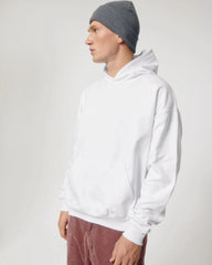 Bluza z kapturem unisex z bawełny organicznej Stanley/Stella Cooper z nadrukiem - Biały