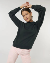 Bluza unisex z bawełny organicznej Stanley/Stella Matcher z nadrukiem - Czarny