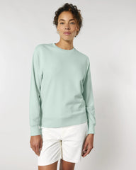 Bluza unisex z bawełny organicznej Stanley/Stella Matcher z nadrukiem - Karaibski niebieski