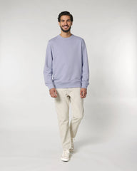 Bluza unisex z bawełny organicznej Stanley/Stella Matcher z nadrukiem - Lawendowy