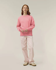 Bluza unisex z bawełny organicznej Stanley/Stella Matcher z nadrukiem - Radosny róż
