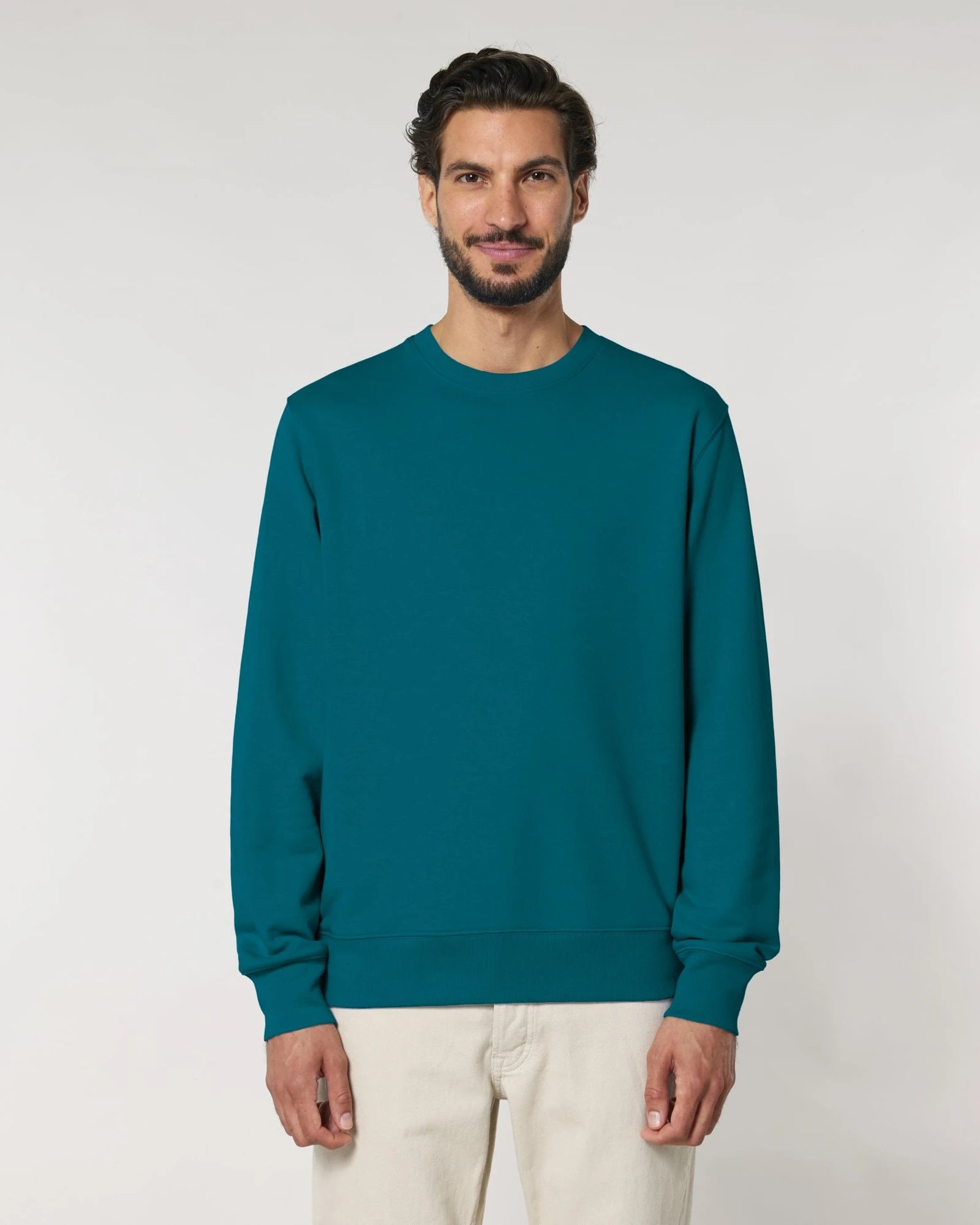Bluza unisex z bawełny organicznej Stanley/Stella Matcher z nadrukiem - Głębia oceanu