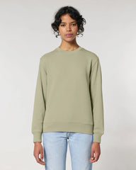 Bluza unisex z bawełny organicznej Stanley/Stella Matcher z nadrukiem - Szałwiowy