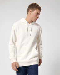 Bluza z kapturem z bawełny z recyklingu Stanley/Stella RE-Cruiser z nadrukiem - Re-Biały