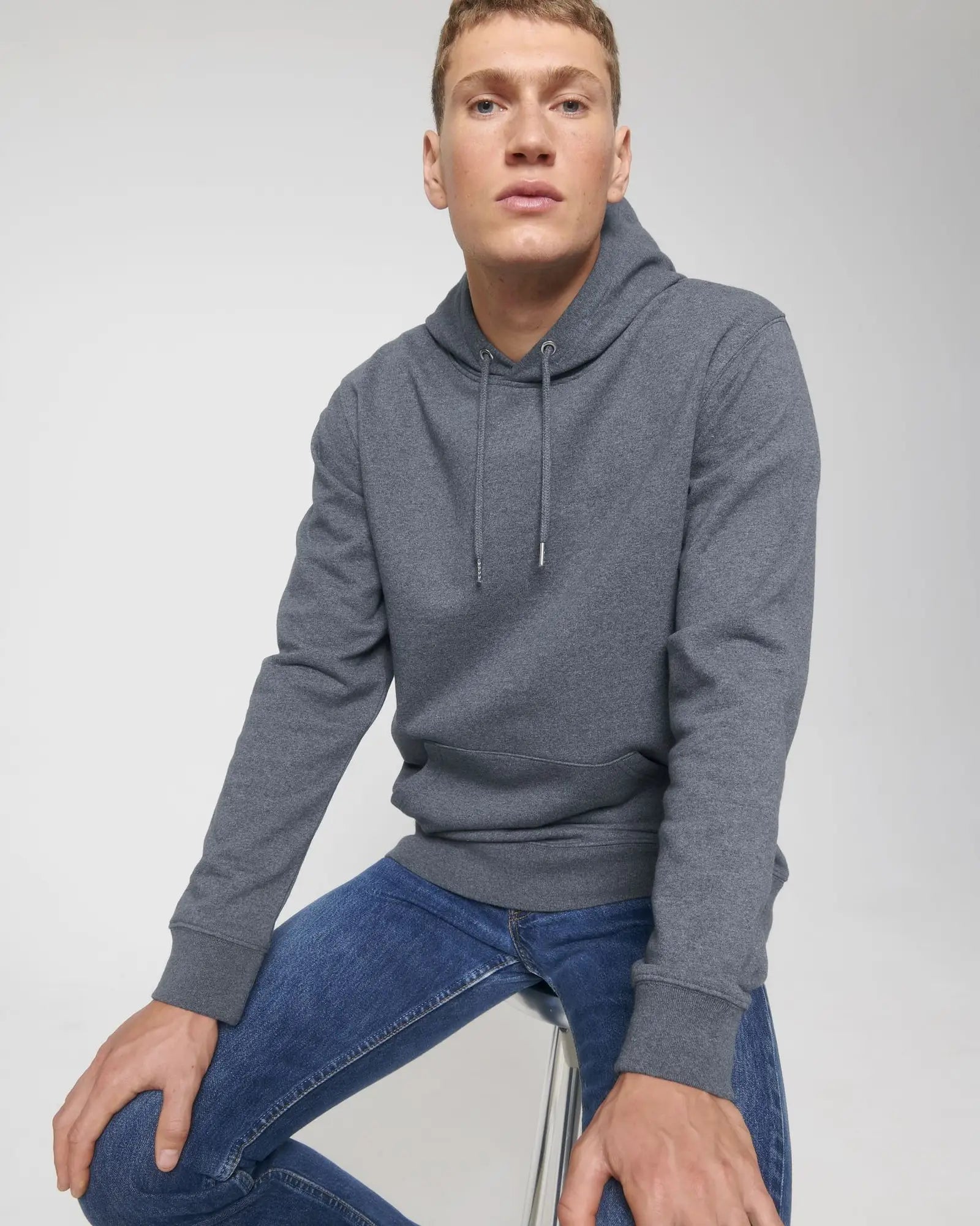 Bluza z kapturem z bawełny z recyklingu Stanley/Stella RE-Cruiser z nadrukiem - 1