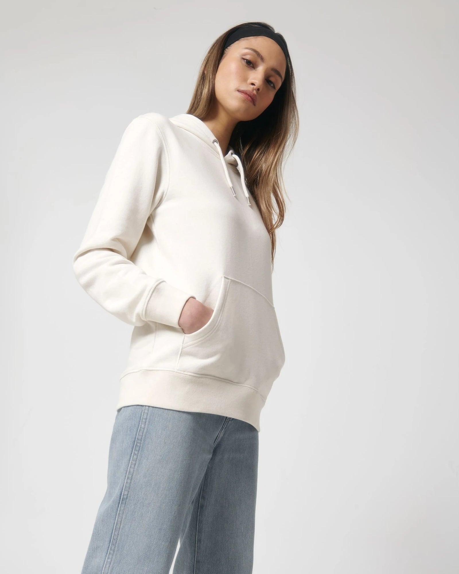 Bluza z kapturem z bawełny z recyklingu Stanley/Stella RE-Cruiser z nadrukiem - 5