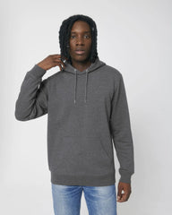 Bluza z kapturem z bawełny z recyklingu Stanley/Stella RE-Cruiser z nadrukiem - Re-Czarny