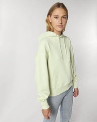 Bluza z kapturem unisex z bawełny organicznej Slammer z nadrukiem - Stem Green