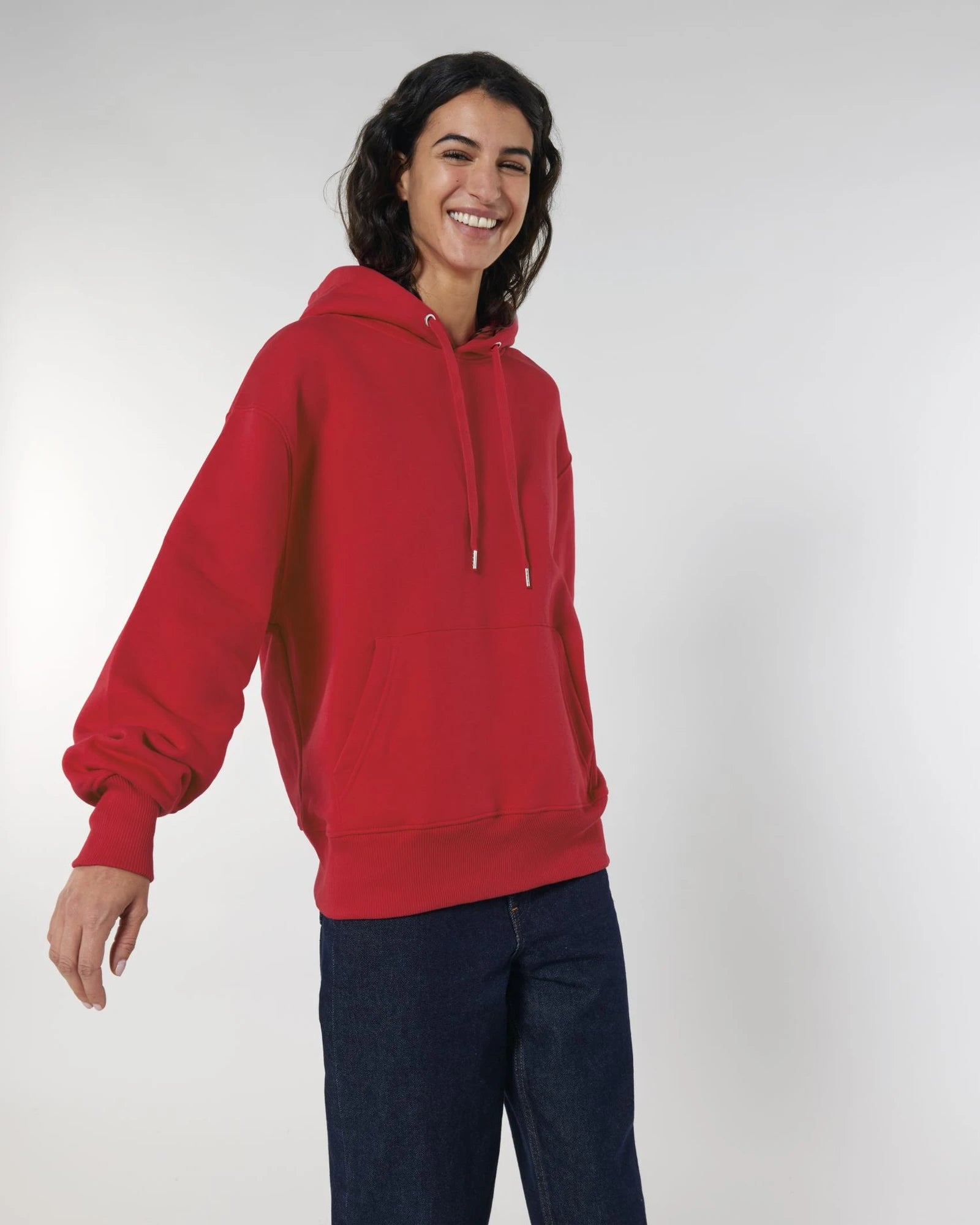 Bluza z kapturem unisex z bawełny organicznej Slammer z nadrukiem - 19