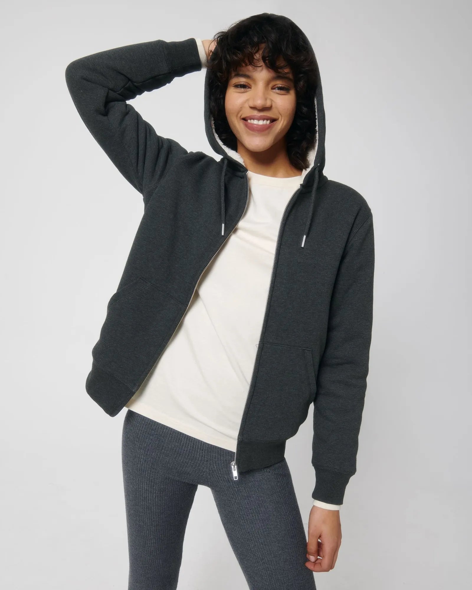 Rozpinana bluza z kapturem unisex Stanley/Stella Hygger z nadrukiem - 20