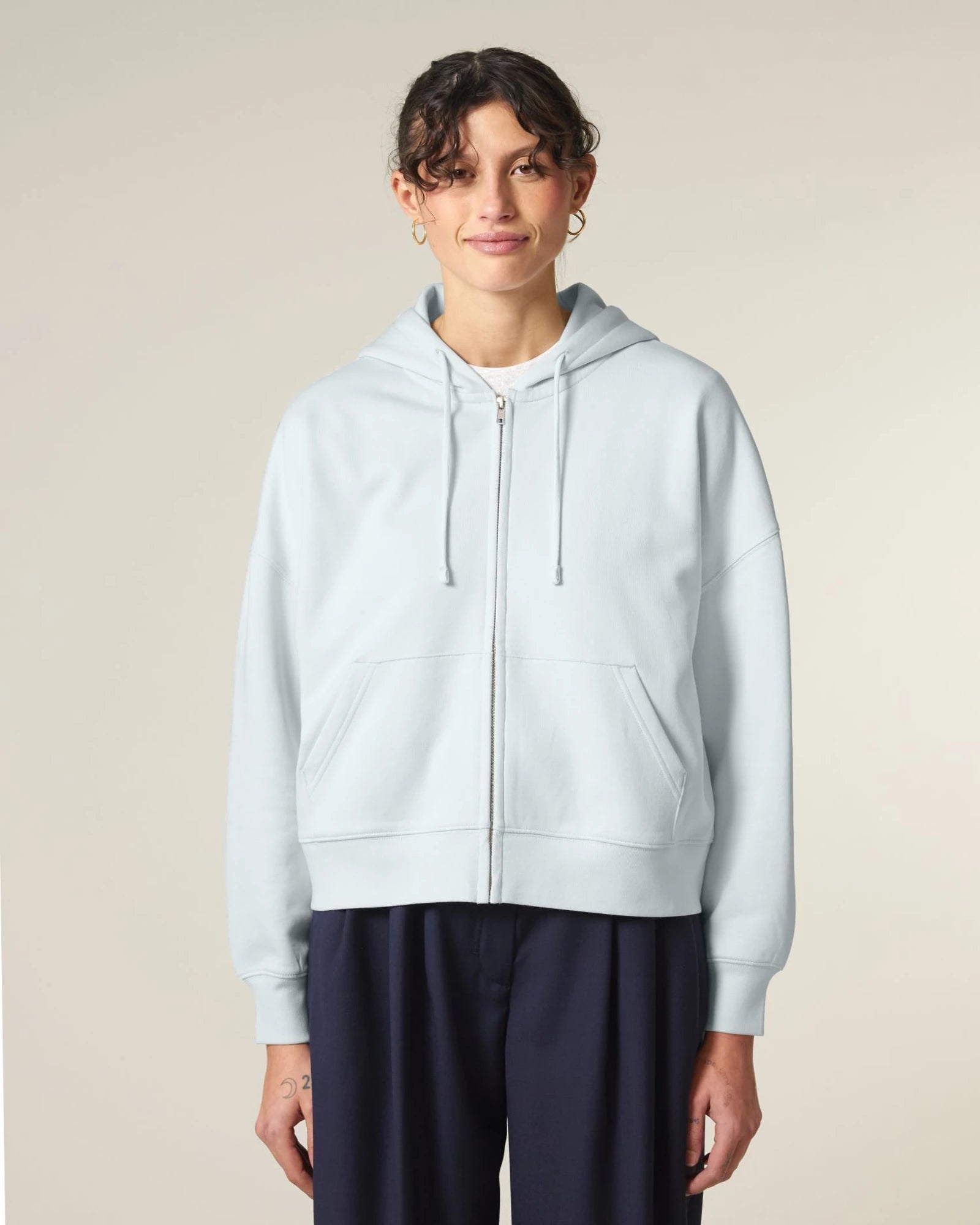 Bluza z kapturem rozpinana z bawełny organicznej Stanley/Stella Ida z nadrukiem - 6