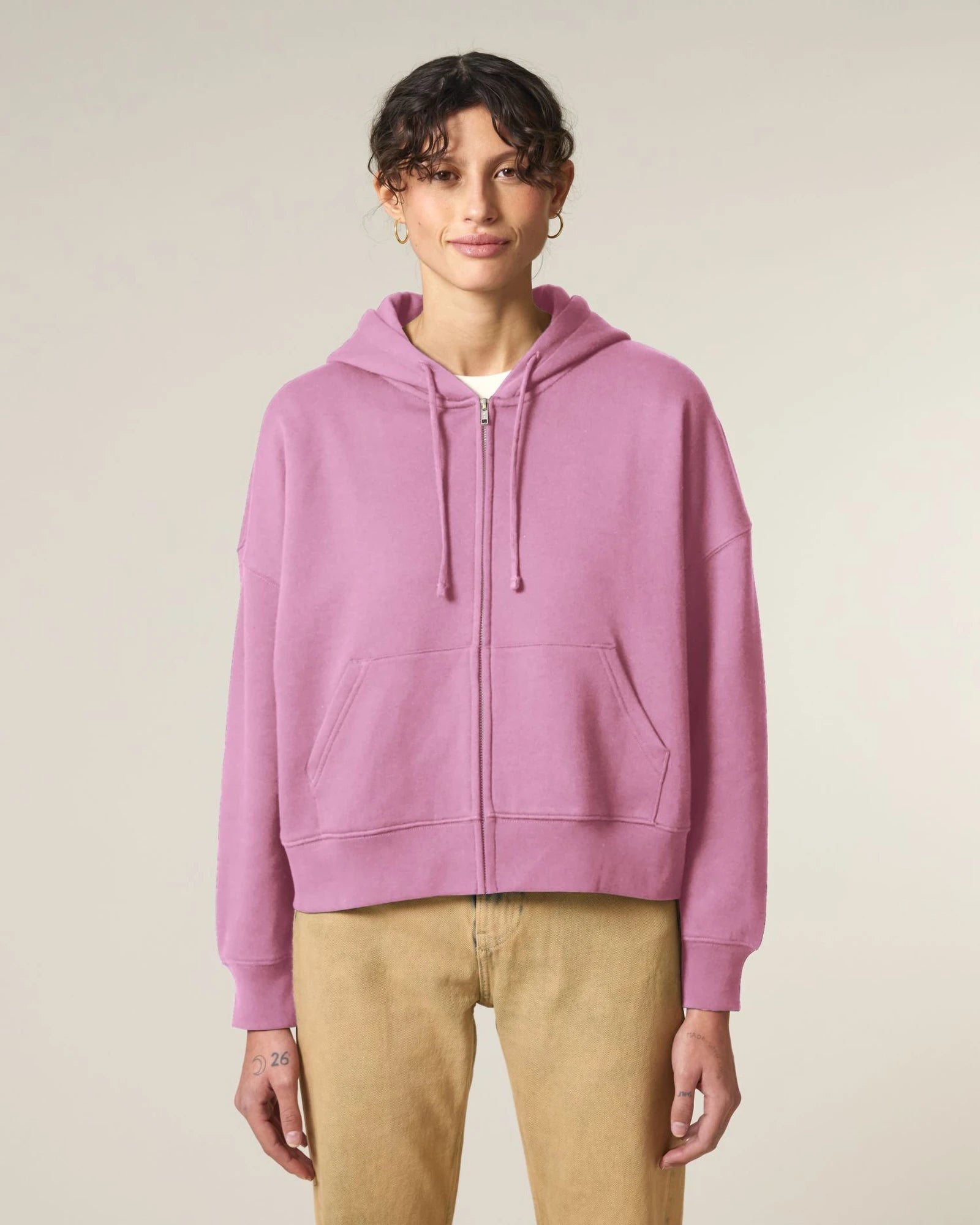Bluza z kapturem rozpinana z bawełny organicznej Stanley/Stella Ida z nadrukiem - 5