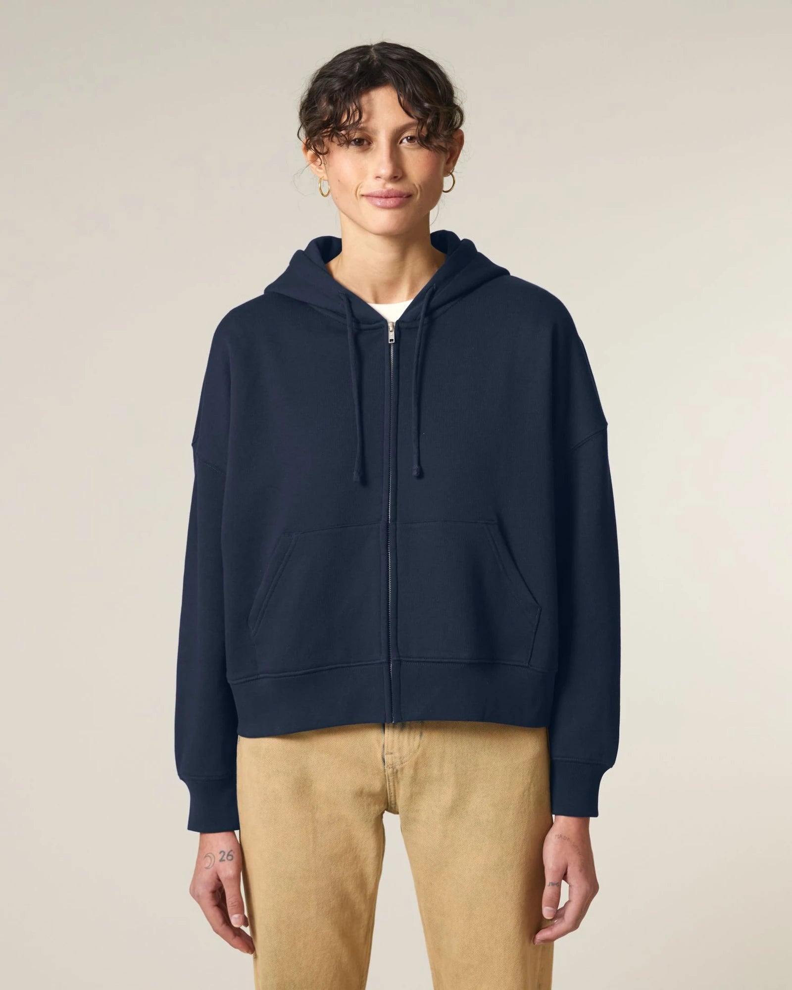 Bluza z kapturem rozpinana z bawełny organicznej Stanley/Stella Ida z nadrukiem - 3
